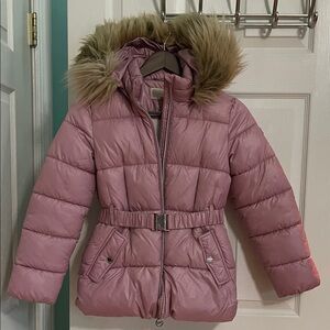 Michael Kors Pink Jacket with Fur Trim